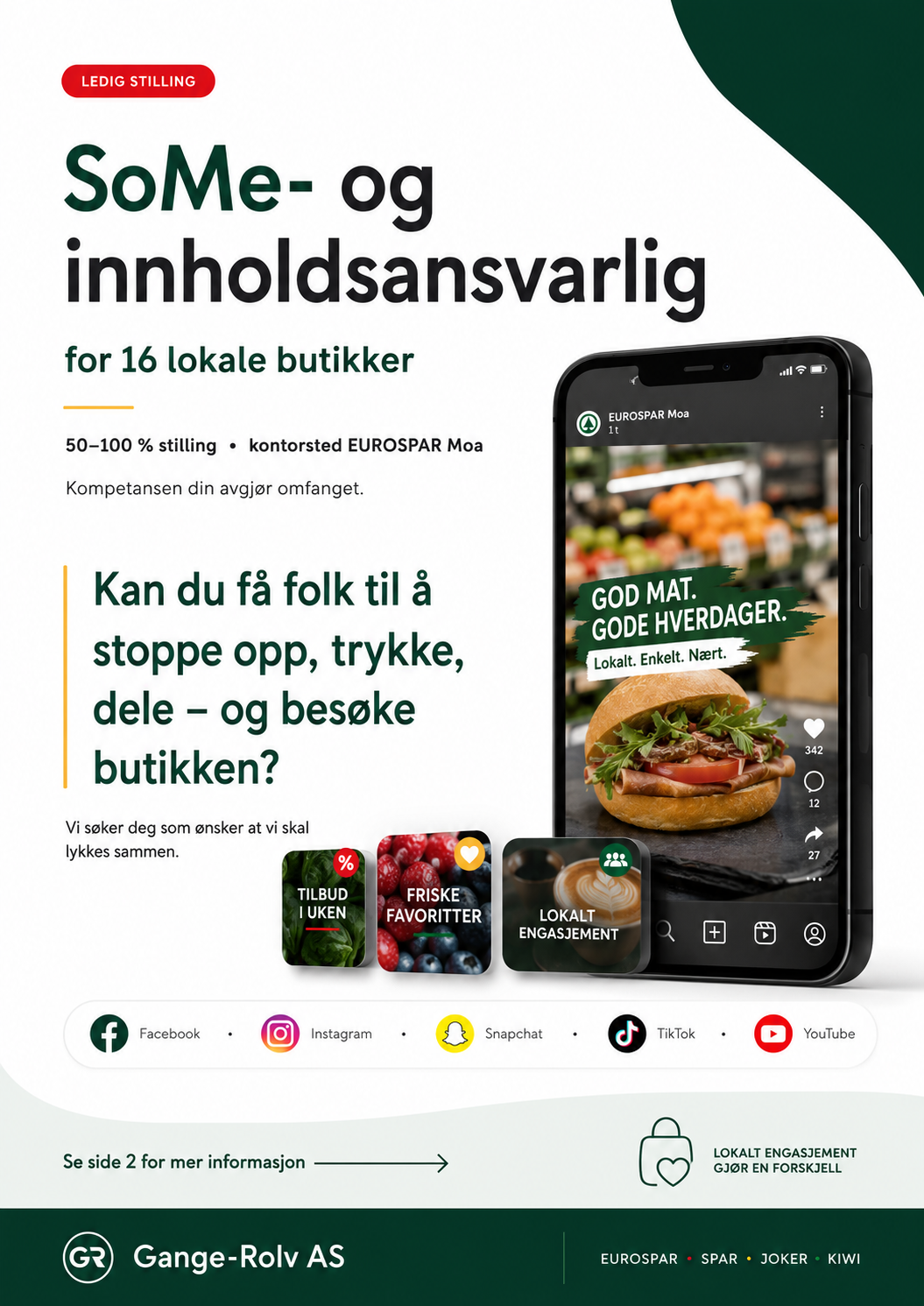 SoMe Innholdsansvarlig